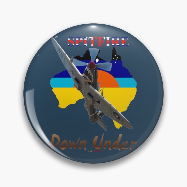 Item preview, Australia Map Design - Spitfire VH-HET 2013 Down Under designed and sold by muz2142.