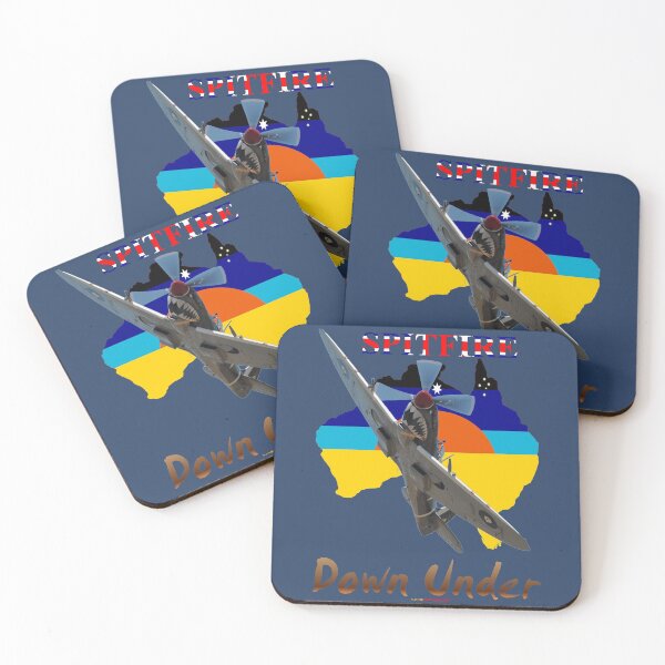Item preview, Australia Map Design - Spitfire VH-HET 2013 Down Under designed and sold by muz2142.