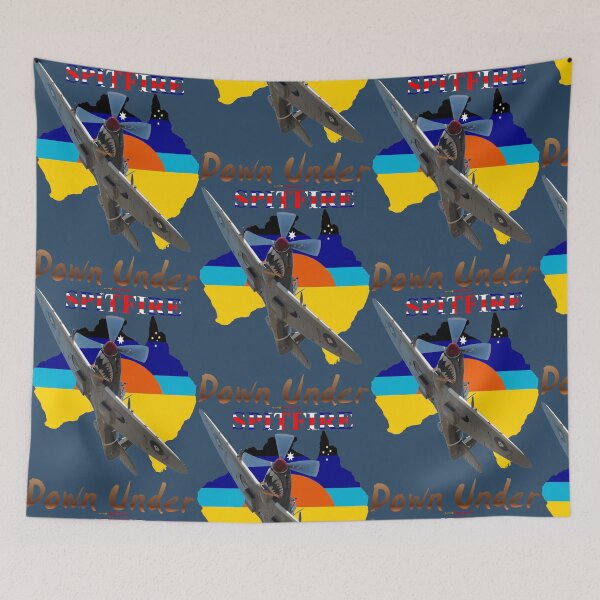 Item preview, Australia Map Design - Spitfire VH-HET 2013 Down Under designed and sold by muz2142.