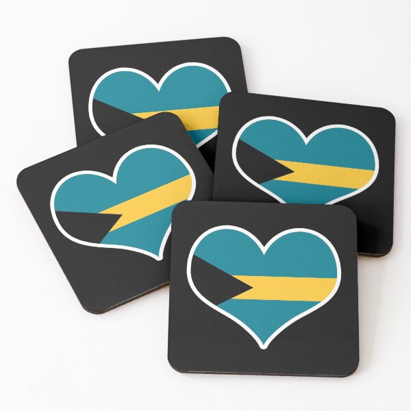 Item preview, Bahamas Flag Heart designed and sold by PKHalford.