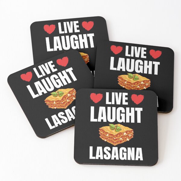 Item preview, Live Laught Lasagna Shirt designed and sold by zoonix.