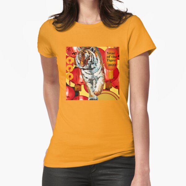 Year of the Tiger 2022 by Cass Purdon  Fitted T-Shirt