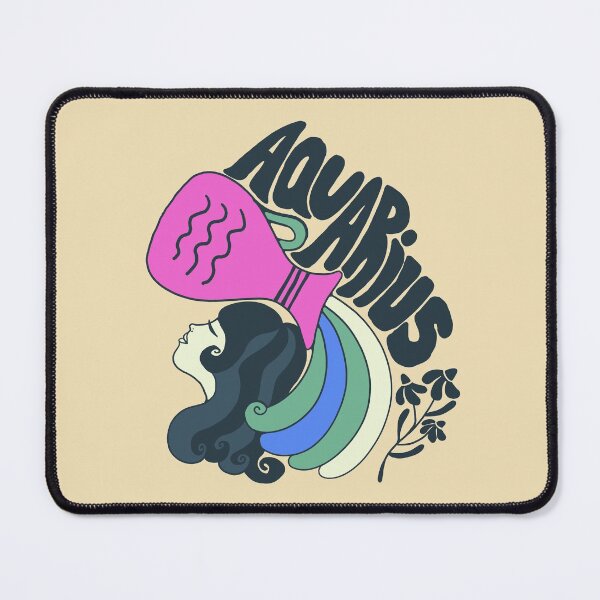 Item preview, Retro 60s Aquarius Astrological Design designed and sold by Haley Schulz.