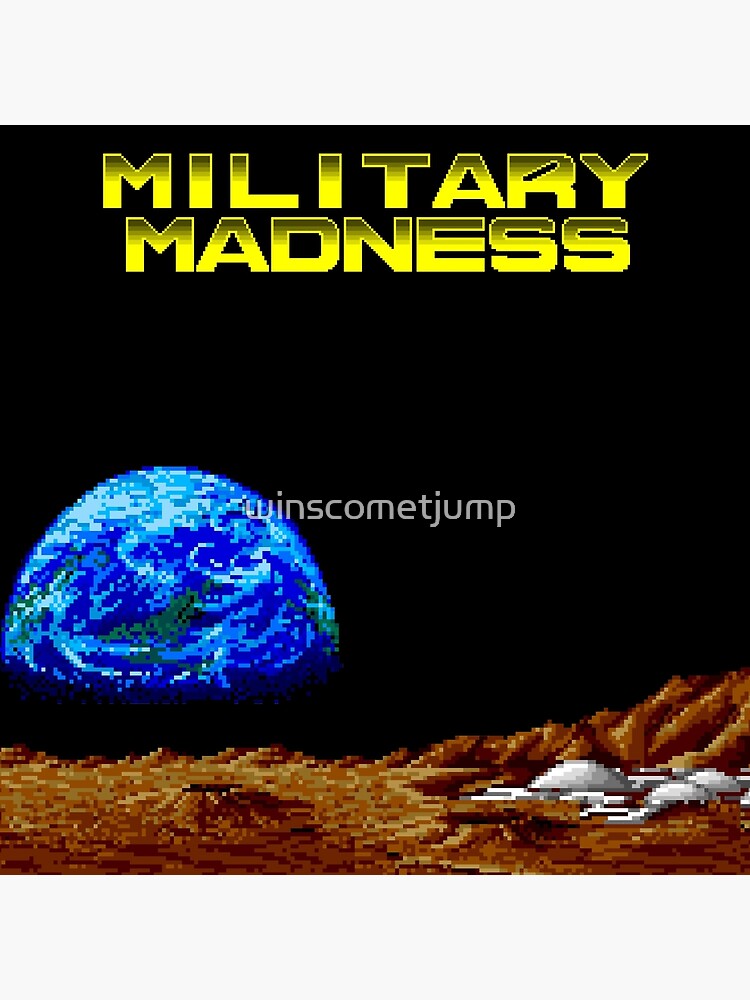 Military Madness Turbo Grafx 16 Framed Print Man Cave Picture Game Gaming Art 