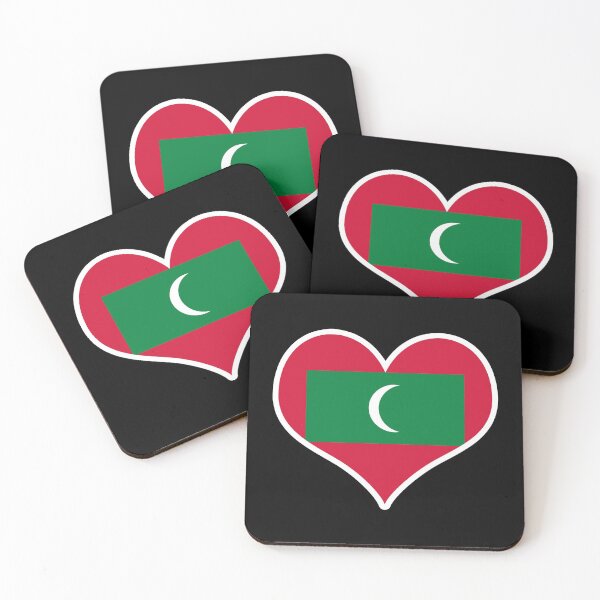 Item preview, Maldives Flag Heart designed and sold by PKHalford.