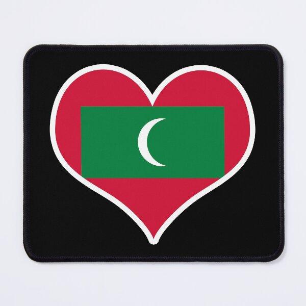 Item preview, Maldives Flag Heart designed and sold by PKHalford.