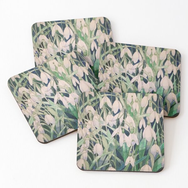 Item preview, Snowdrops watercolour painting  designed and sold by esvb.