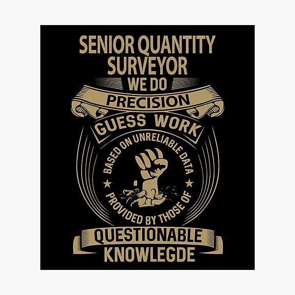 Item preview, Senior Quantity Surveyor T Shirt - We Do Precision Job Gift Item Tee designed and sold by natalinedk.
