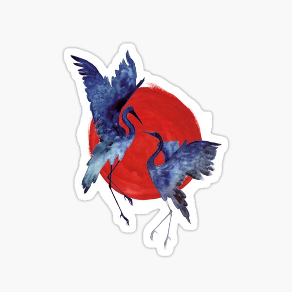 Kranich Tanz Sticker
