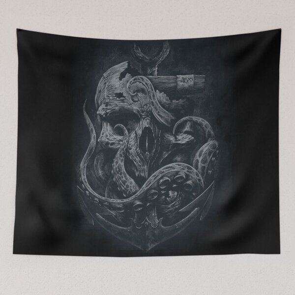 Item preview, Octopus skull and anchor designed and sold by Byfab.