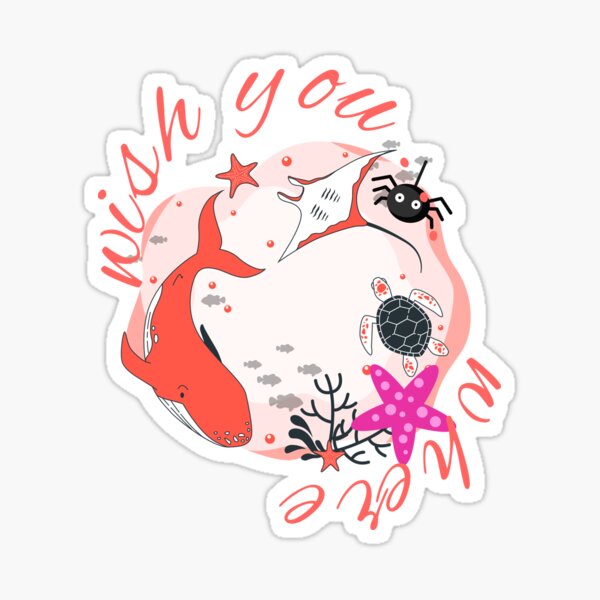 Funny graphic Shark Sticker