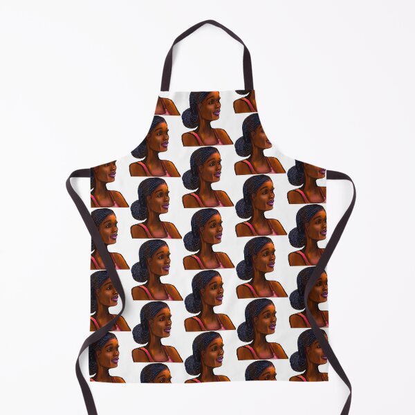 Item preview, Afro queen III - Mahagony brown skin girl with braided,  black African woman designed and sold by Artonmytee.