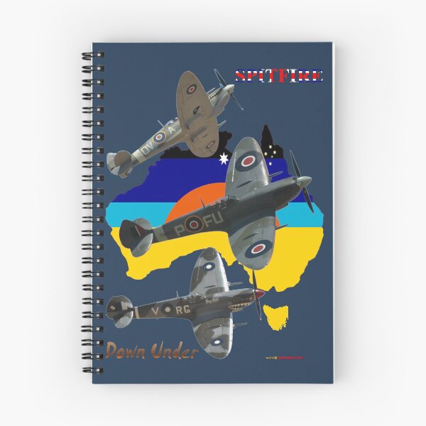 Item preview, Australia Map Design - Three Spitfires Down Under designed and sold by muz2142.