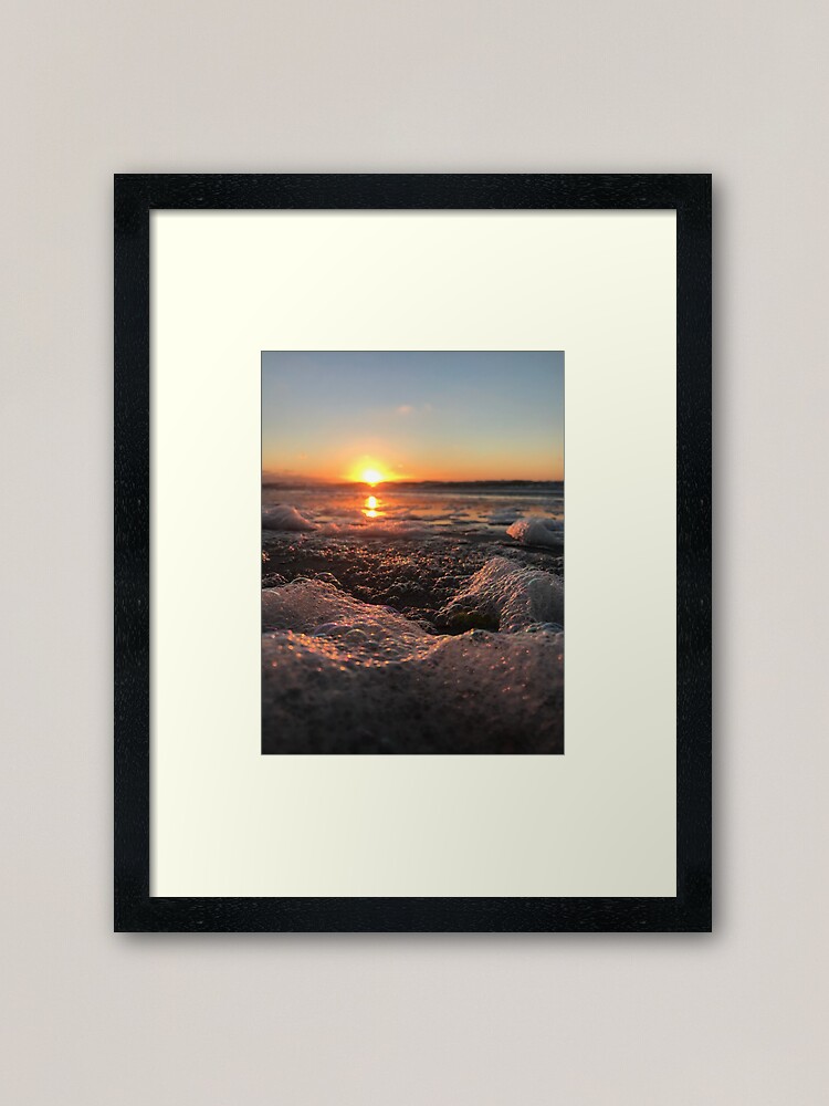 Thumbnail 2 of 7, Framed Art Print, Beach bubbles designed and sold by Artladyjen.