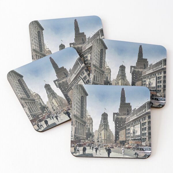 Item preview, USA 1930 - Vintage - Retro - Digital Painting - Retro - New York City - Times Square designed and sold by RazzArt.