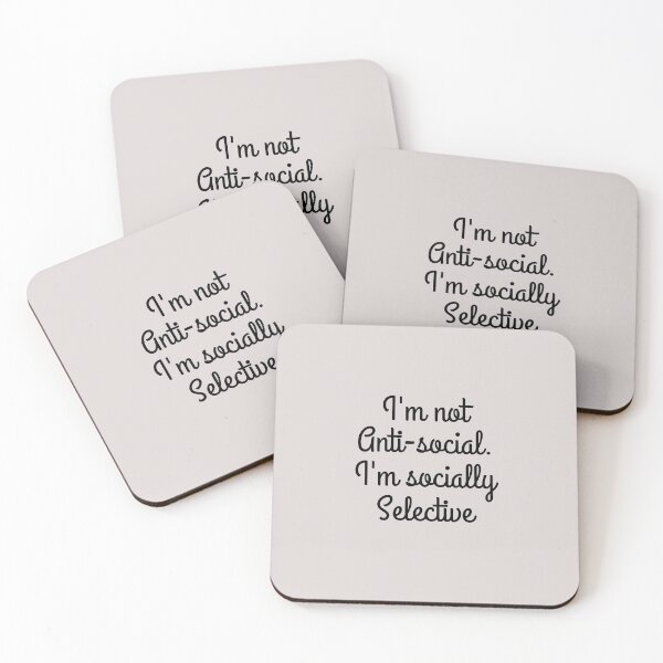 Item preview,  I am not antisocial I am socially selective designed and sold by ni3ma.
