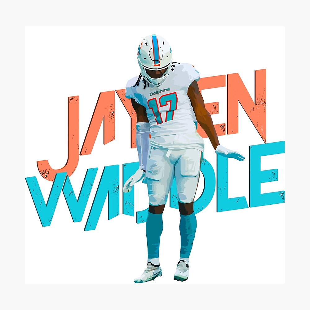 Jaylen Waddle Miami Waddle Dance WHT