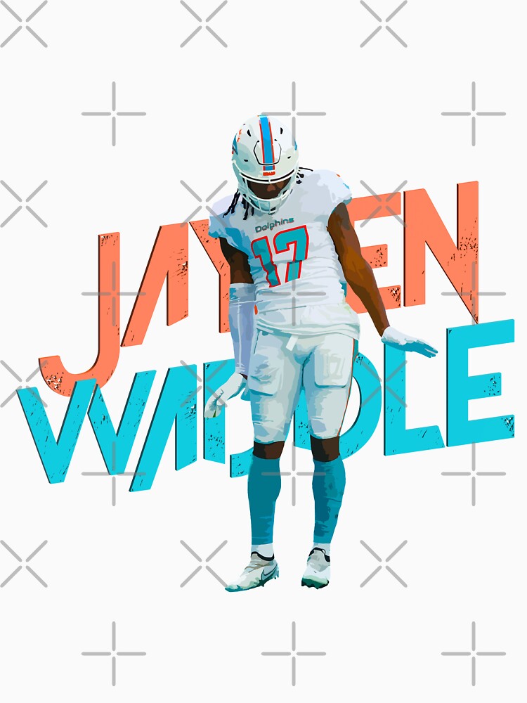 Nike Youth Miami Dolphins Jaylen Waddle #17 Aqua T-Shirt