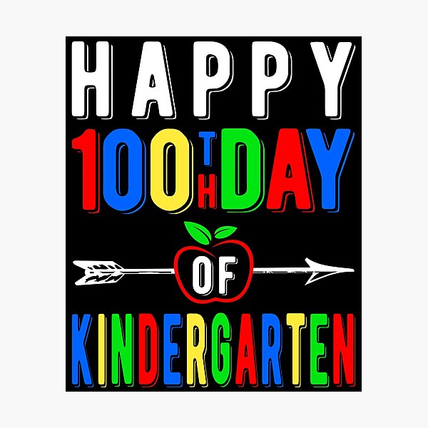 Item preview, Happy 100th Day Of Kindergarten 2022 designed and sold by naworas.