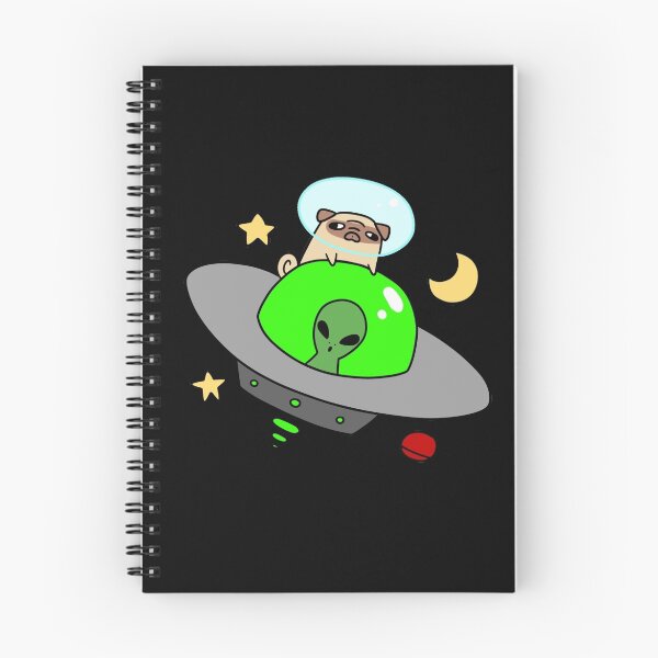 Item preview, Space Pug Riding a UFO designed and sold by SaradaBoru.