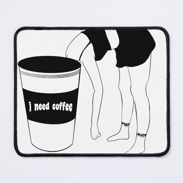 Item preview, I need coffee- black and white! designed and sold by Mywaytothehigh.