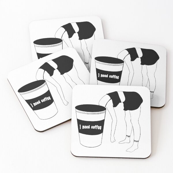 Item preview, I need coffee- black and white! designed and sold by Mywaytothehigh.