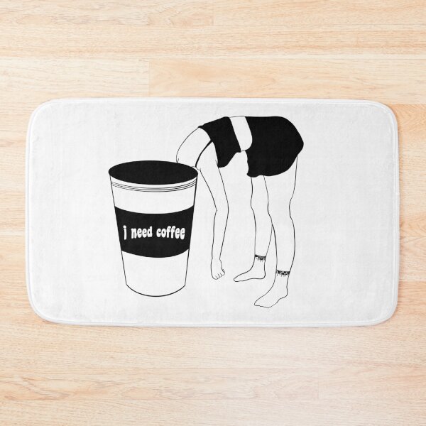 Item preview, I need coffee- black and white! designed and sold by Mywaytothehigh.