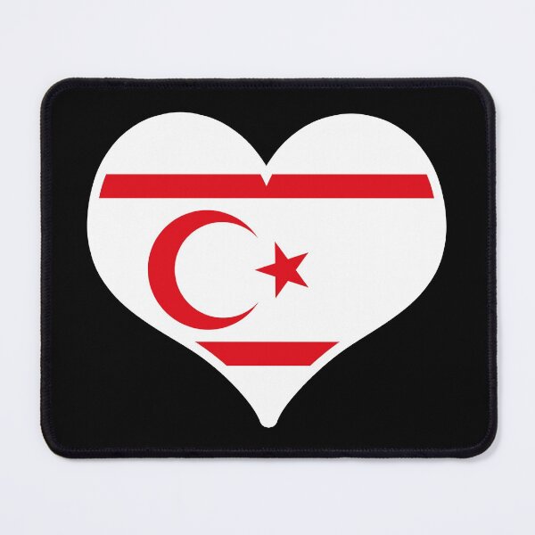 Item preview, Northern Cyprus Flag Heart designed and sold by PKHalford.