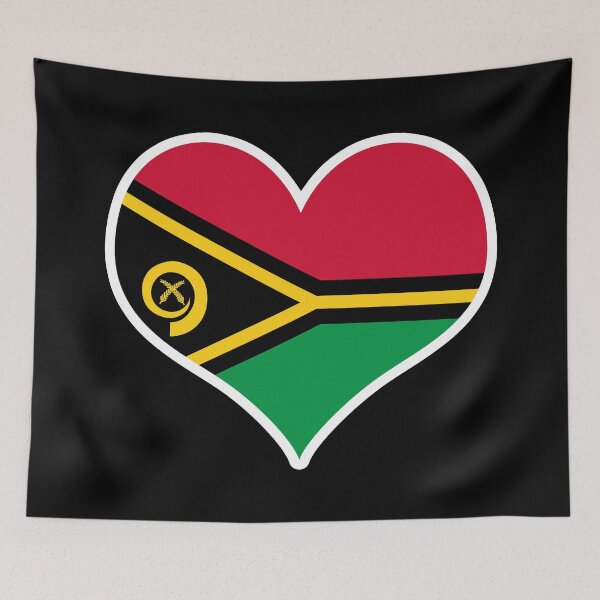 Item preview, Vanuatu Flag Heart designed and sold by PKHalford.