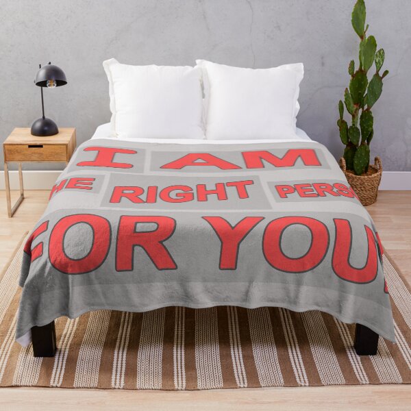 Item preview, Cute Expression Artwork Design "The Right Person". Buy Now designed and sold by Health And Fitness Posts e-Store.