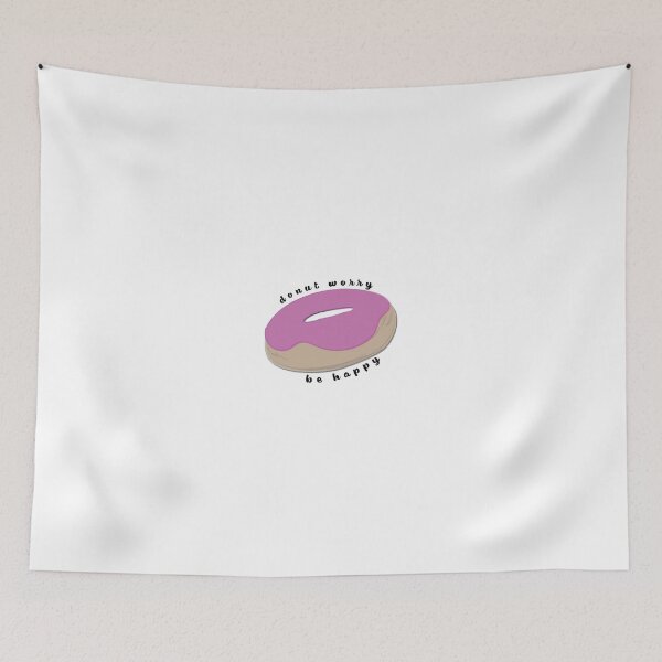 Item preview, donut worry be happy  designed and sold by doodlesbyhoagie.