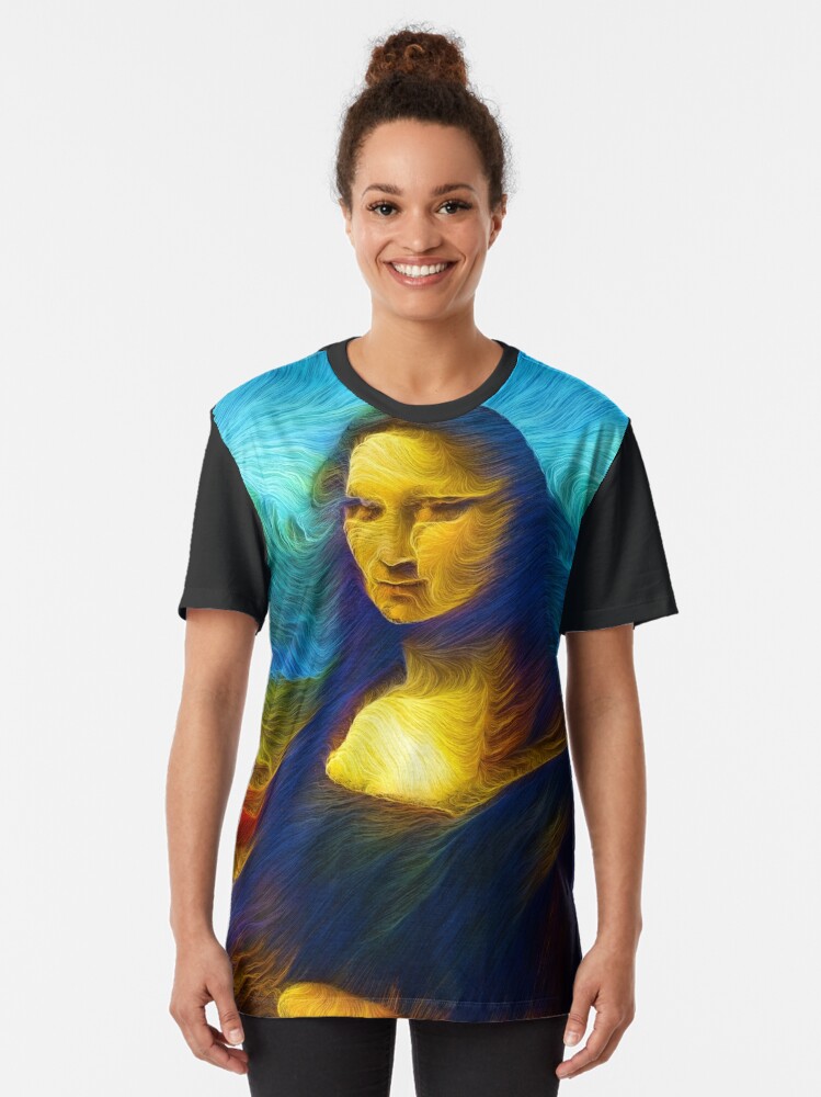 mona lisa designer t shirt