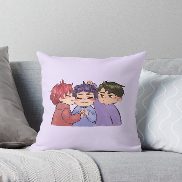 Item preview, Catboy Goshiki Tsutomu with Tendou Satori and Ushijima Wakatoshi designed and sold by breakingpenguin.