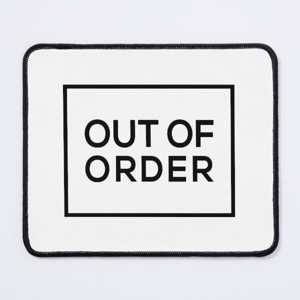 Item preview, Out Of Order Sign Caution -Black Color Design designed and sold by tecoprint.