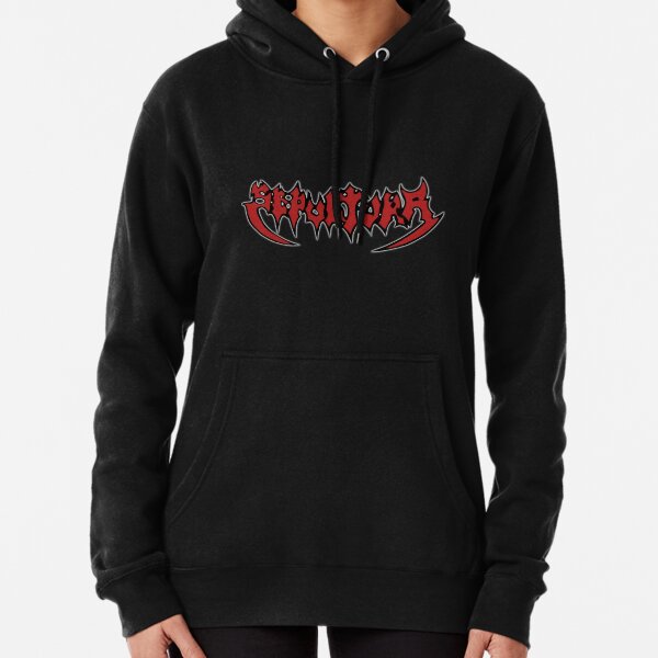 Weiheiwec 9 Womens Sepultura Logo3 Pullover Hooded Sweatshirt with Pocket Black Weiheiwec 9 Womens Sepultura Logo3 Pullover Hooded Sweatshirt with Pocket Black