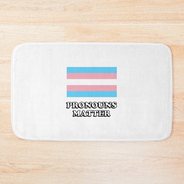 Item preview, Pronouns Matter Trans Flag designed and sold by Inspirationmotivation.
