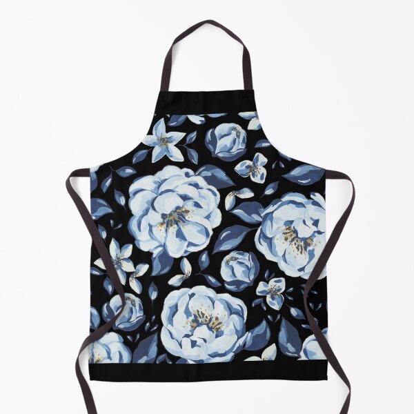 Item preview, blue flowers designed and sold by YiskaStore.