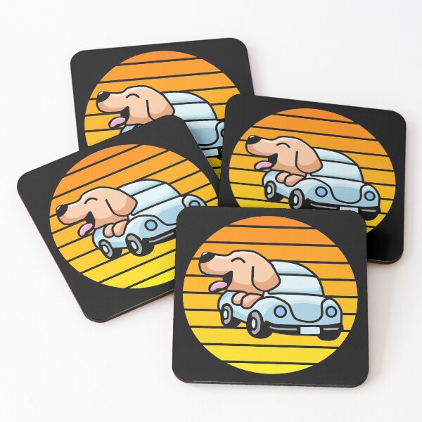 Item preview, Dog Driving A Car Vintage Sunset designed and sold by tr3nding.