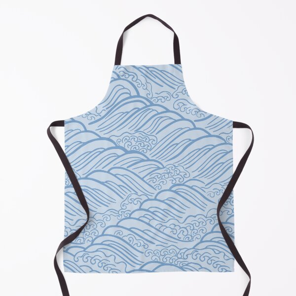 Item preview, Japanese Waves Blue designed and sold by karwilberevivalcollection.