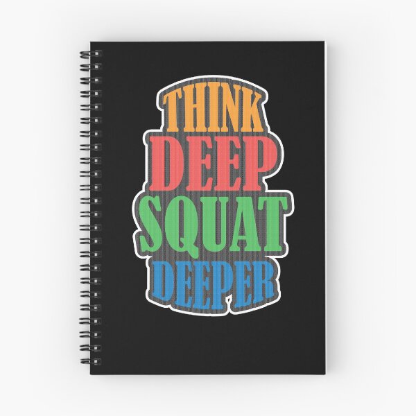 Item preview, Think Deep Squat Deeper: thanksgiving, wedding, event, gym,bodybuilding,fitness,workout,motivation. designed and sold by comeonyassine21.