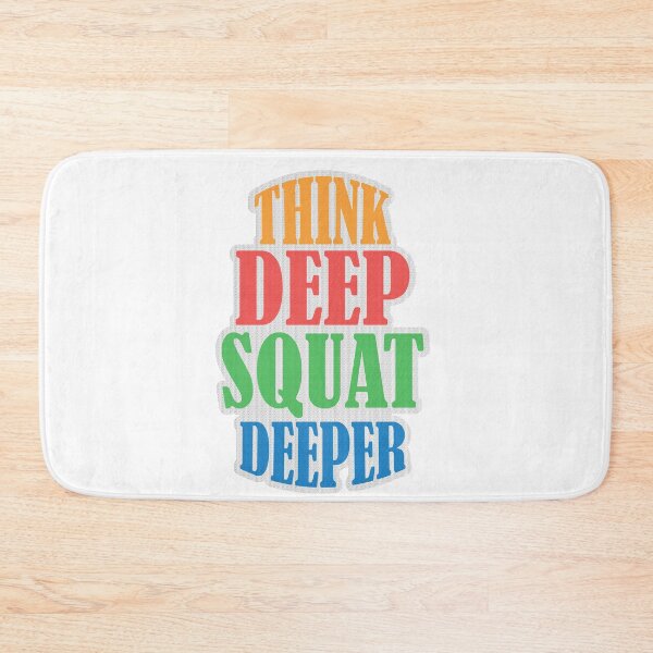 Item preview, Think Deep Squat Deeper: thanksgiving, wedding, event, gym,bodybuilding,fitness,workout,motivation. designed and sold by comeonyassine21.