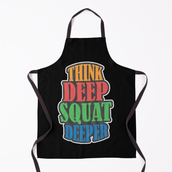 Item preview, Think Deep Squat Deeper: thanksgiving, wedding, event, gym,bodybuilding,fitness,workout,motivation. designed and sold by comeonyassine21.