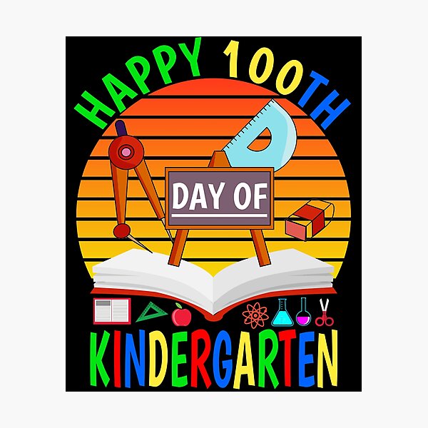 Item preview, Happy 100th Day Of Kindergarten 2022 designed and sold by naworas.