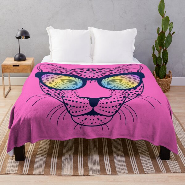 Item preview, Cheetah Leopard with sunglasses Pink Background designed and sold by Grifon-J.