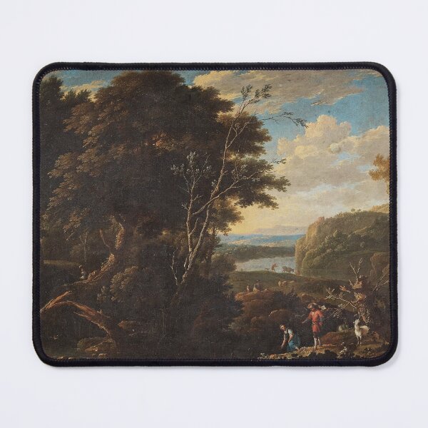 Item preview, Gaspar de Witte "Landscape With Figures and Cattle" designed and sold by FineArtLover.