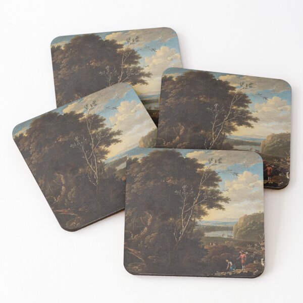 Item preview, Gaspar de Witte "Landscape With Figures and Cattle" designed and sold by FineArtLover.