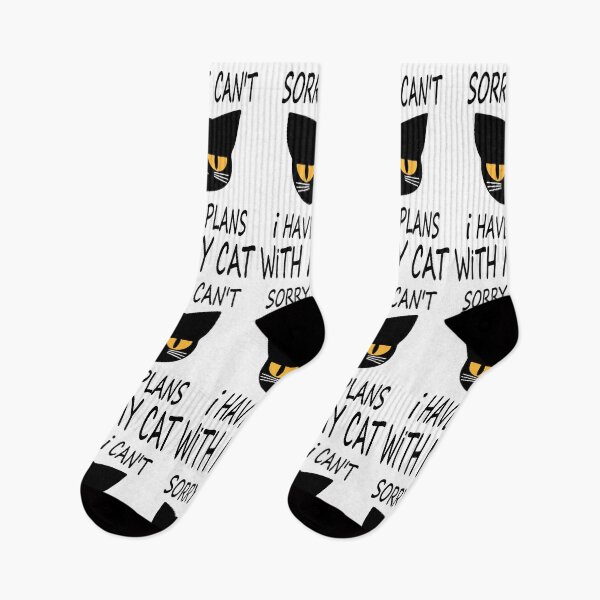 Item preview, I Can’t I Have Plans With My Cat - Black designed and sold by ShumShumShop.