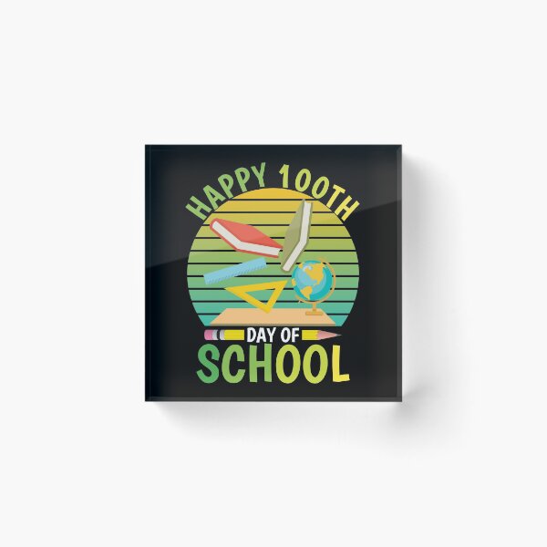 Item preview, Happy 100th Day Of School 2022 Great Gift Idea For Teachers And Students Funny School designed and sold by naworas.