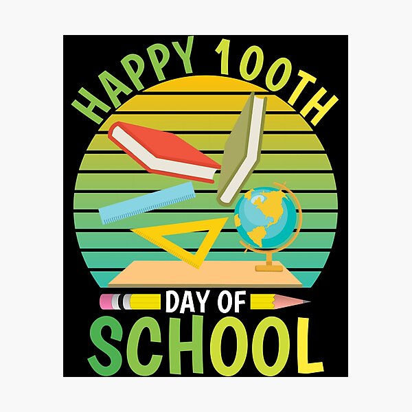 Item preview, Happy 100th Day Of School 2022 Great Gift Idea For Teachers And Students Funny School designed and sold by naworas.