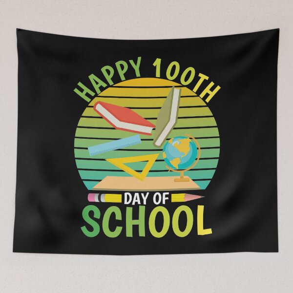 Item preview, Happy 100th Day Of School 2022 Great Gift Idea For Teachers And Students Funny School designed and sold by naworas.